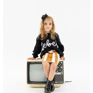 Bailys Blossoms Striped Skirt 6-9 M9nths